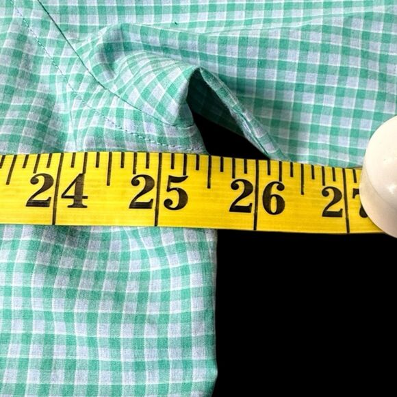 Tommy Bahama Men's XL Teal Gingham Casual Button-Down Shirt Long Sleeve‎ - Picture 8 of 10